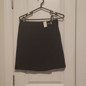 Navy skirt with side buckle